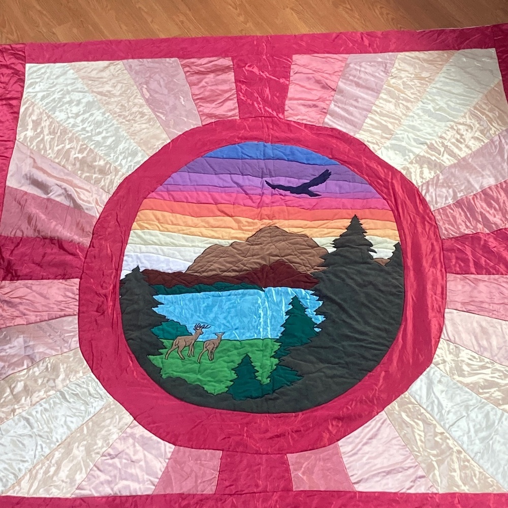 Unique comforter handmade blanket duvet quilt